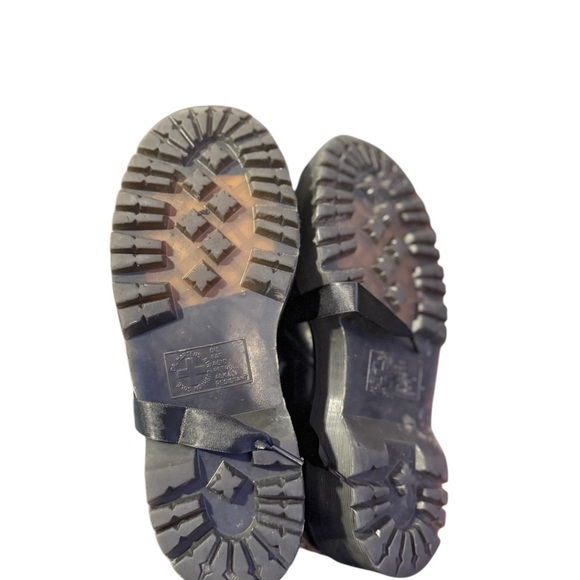 DR.MARTEN Holly Leather Oxford Lace Up Ribbon Platform Loafers - Picture 12 of 13